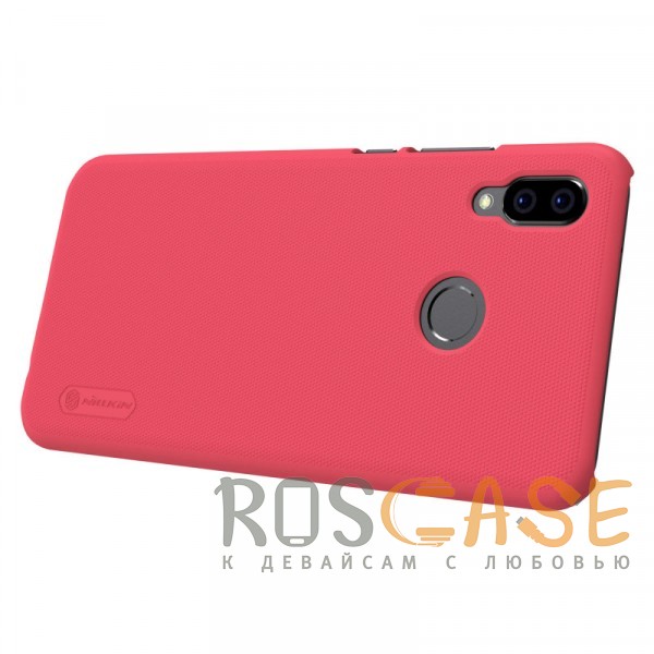 Фотография Красный Nillkin Super Frosted Shield | Матовый чехол для Huawei P20 Lite (+ пленка)