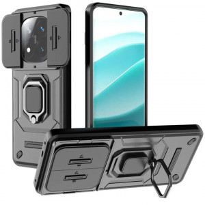 Transformer Ring Holder | Противоударный чехол с кольцом и шторкой камеры  для Xiaomi Redmi Note 14 Pro Plus