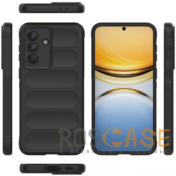 Фото Черный Flex Silicone | Противоударный чехол для Samsung Galaxy A37 с защитой камеры и микрофиброй