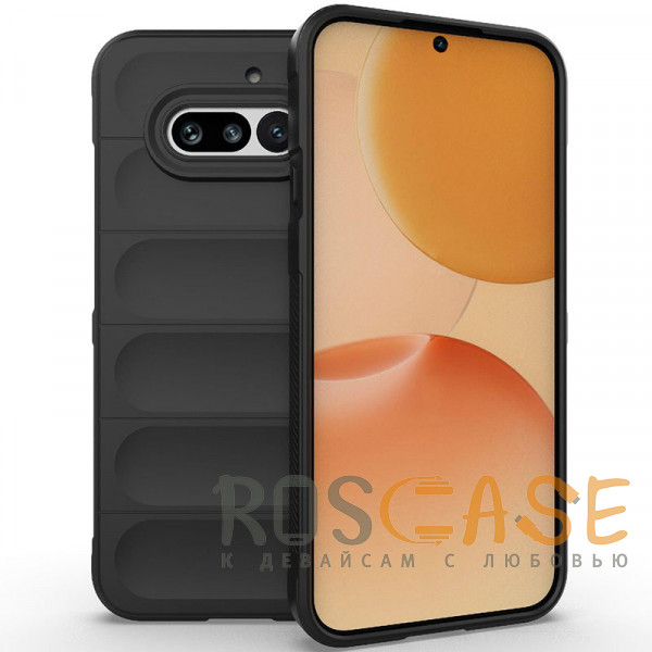Фото Черный Flex Silicone | Противоударный чехол для Nothing Phone 4a с защитой камеры и микрофиброй