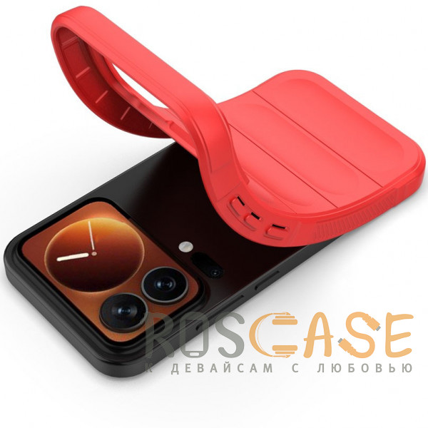 Фотография Красный Flex Silicone | Противоударный чехол для Xiaomi Mi 17 Pro с защитой камеры и микрофиброй