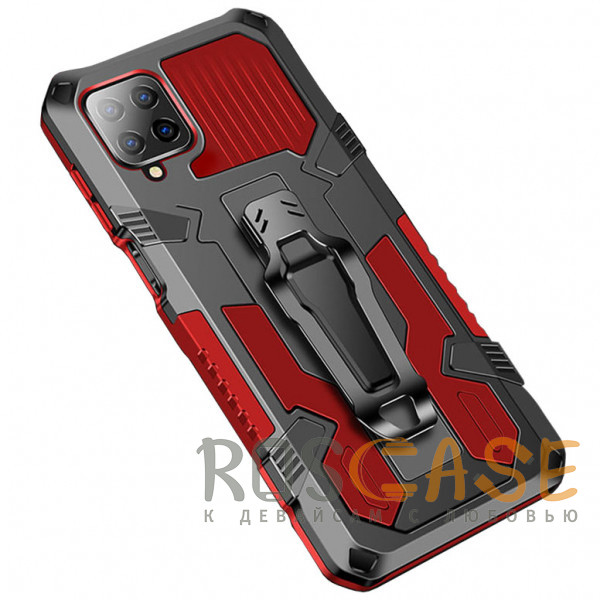 Фото Красный i-Crystal | Противоударный чехол с креплением на пояс и подставкой для Huawei P40 Lite / Nova 6 SE / Nova 7i
