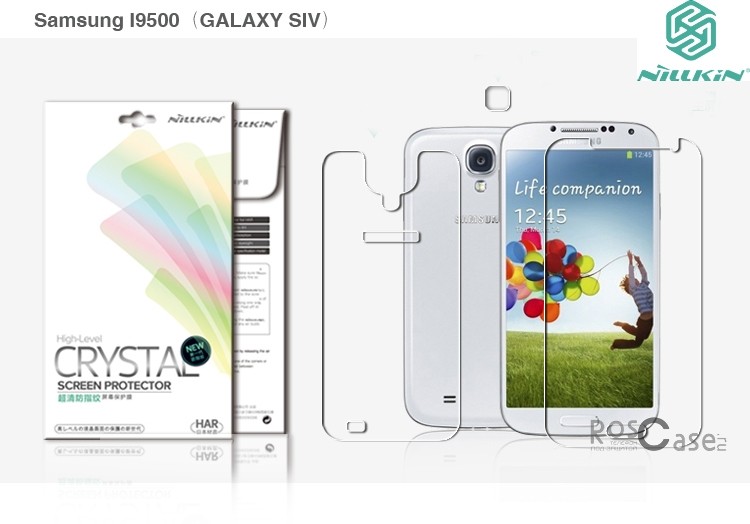 фото защитная пленка Nillkin Crystal (на обе стороны) для Samsung i9500 Galaxy S4