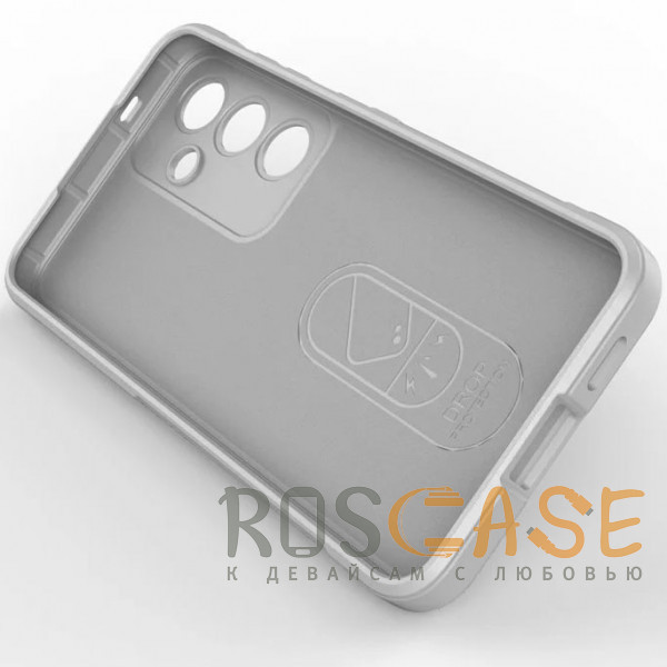 Фото Серый Flex Silicone | Противоударный чехол для Samsung Galaxy S24 Plus с защитой камеры и микрофиброй
