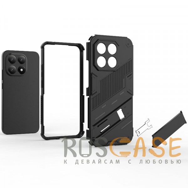 Фото Красный Megatron | Противоударный чехол-подставка для Xiaomi Mi 15T с защитой камеры