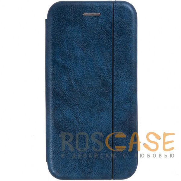 Фото Темно-синий  Open Color 2 | Чехол-книжка на магните для Huawei P smart / Enjoy 7S с подставкой и внутренним карманом