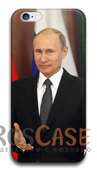 Фото В думе Пластиковый чехол RosCase "Путин" для iPhone 6/6s plus (5.5")