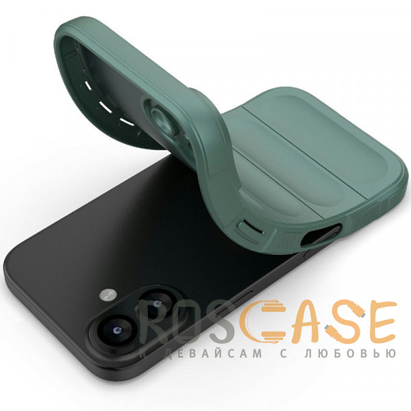Фотография Зеленый Flex Silicone | Противоударный чехол для iPhone 17 с защитой камеры и микрофиброй