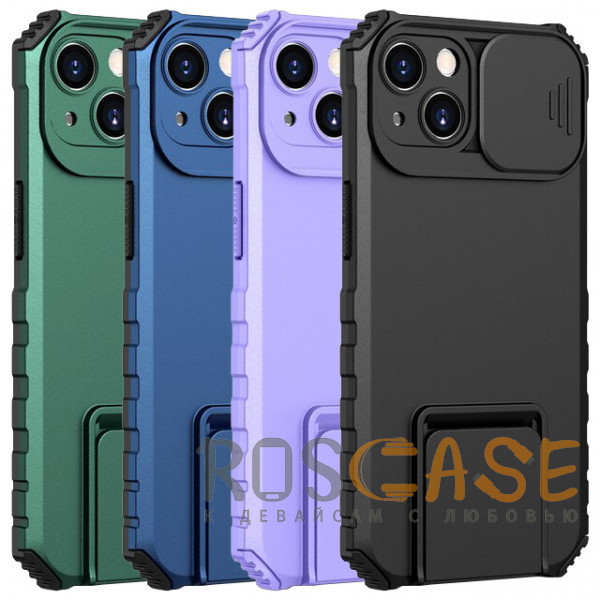 Фото CamShield Holder | Противоударный чехол-подставка для iPhone 14 Plus с защитой камеры