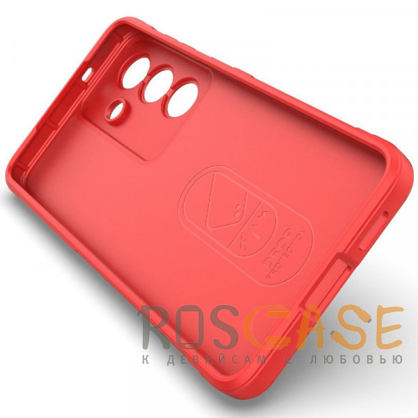 Изображение Красный Flex Silicone | Противоударный чехол для Samsung Galaxy S26 с защитой камеры и микрофиброй