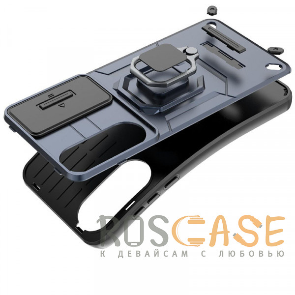 Фото Фиолетовый Transformer Ring Holder | Противоударный чехол с кольцом и шторкой камеры для OnePlus Nord 5 5G / Ace 5 Ultra