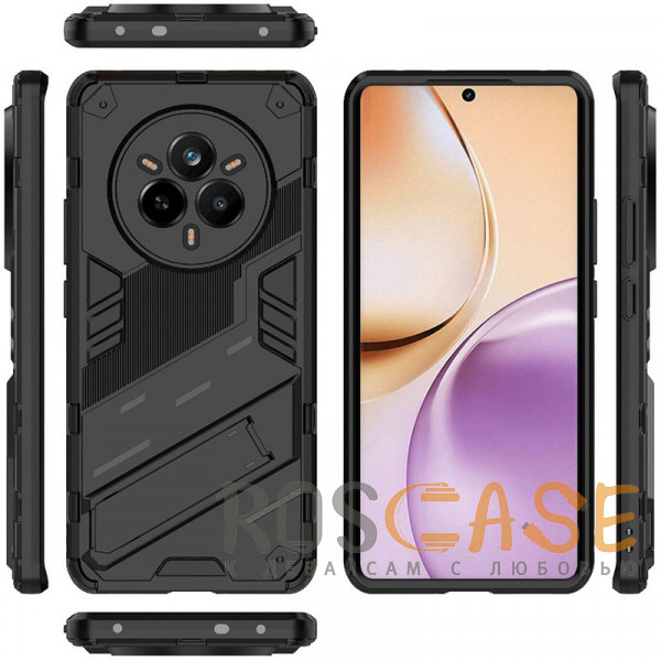 Изображение Черный Megatron | Противоударный чехол-подставка для Realme 14 Pro 5G с защитой камеры