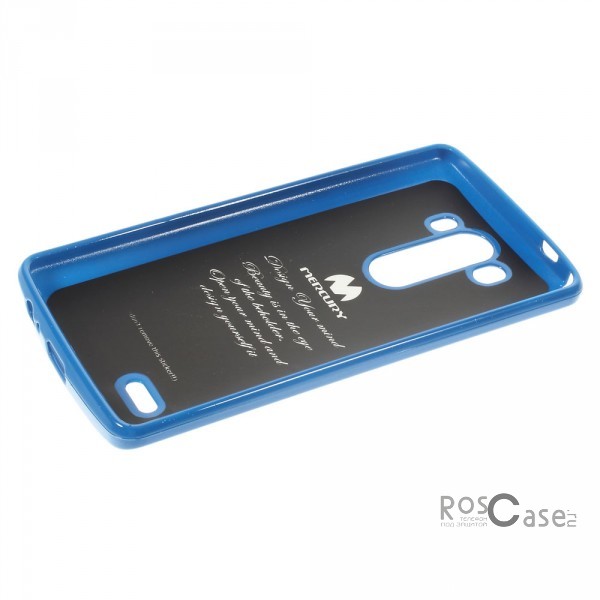 Изображение Синий Mercury Jelly Pearl Color | Яркий силиконовый чехол для для LG D855/D850/D856 Dual G3