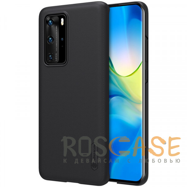 Фото Черный Nillkin Super Frosted Shield | Матовый пластиковый чехол для Huawei P40 Pro