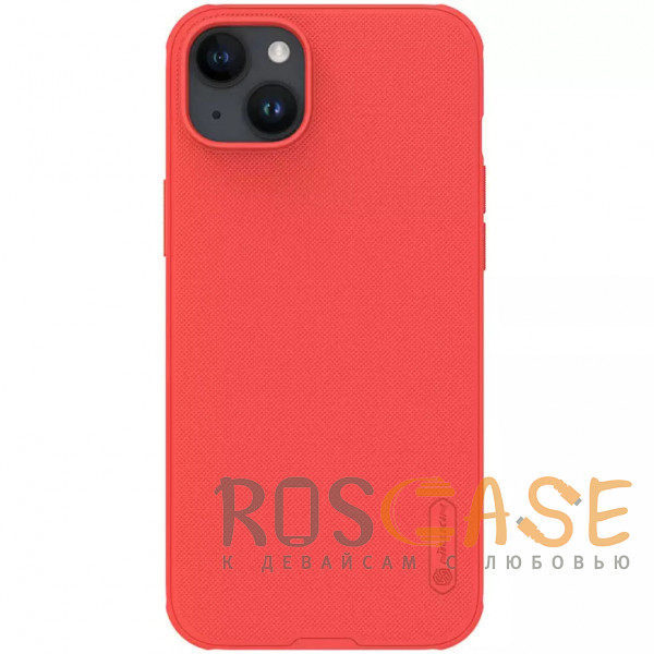 Фото Красный Nillkin Super Frosted Shield Pro | Матовый чехол из пластика и ТПУ для iPhone 15 Plus