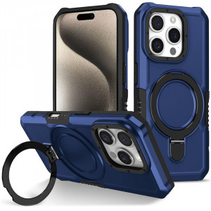 Magnetic Armor Ring | Противоударный чехол с MagSafe и кольцом  для iPhone 16 Pro