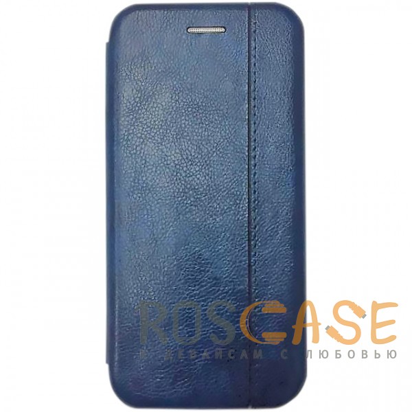 Фото Темно-синий  Open Color 2 | Чехол-книжка на магните для Samsung Galaxy A6 (2018) с подставкой и внутренним карманом