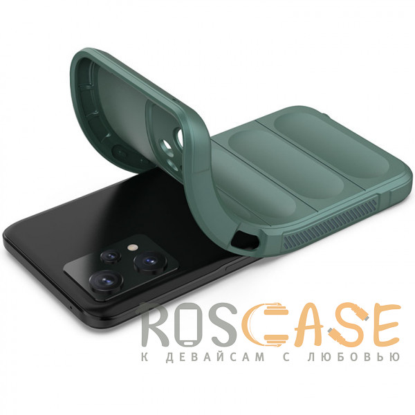 Фотография Зеленый Flex Silicone | Противоударный чехол для Realme 9 4G, 9 Pro Plus, Narzo 50 Pro с защитой камеры и микрофиброй