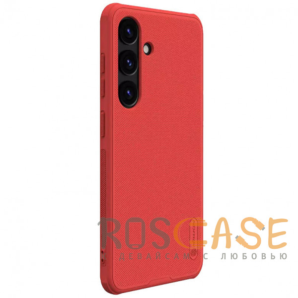 Фотография Красный Nillkin Super Frosted Shield Pro | Матовый чехол из пластика и ТПУ для Samsung Galaxy S24