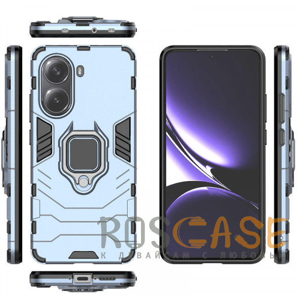 Изображение Синий Transformer Ring | Противоударный чехол под магнитный держатель для Xiaomi Redmi Turbo 4 / Poco X7 Pro