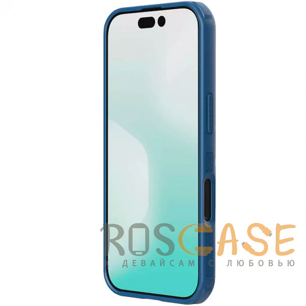 Изображение Синий Nillkin Super Frosted Shield Pro | Матовый чехол из пластика и ТПУ для iPhone 17