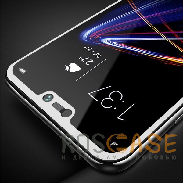 Изображение Белый 5D защитное стекло для Huawei P20 Lite на весь экран