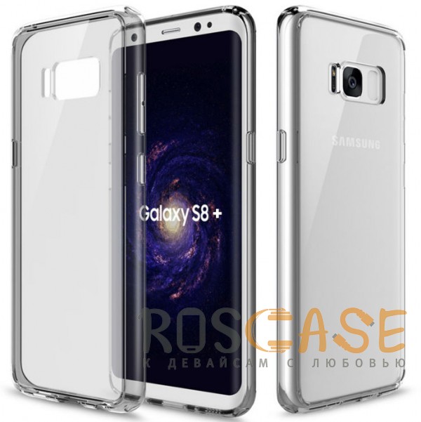Фото Черный / Transparent black Rock Pure | Ультратонкий чехол для Samsung G955 Galaxy S8 Plus из прозрачного пластика