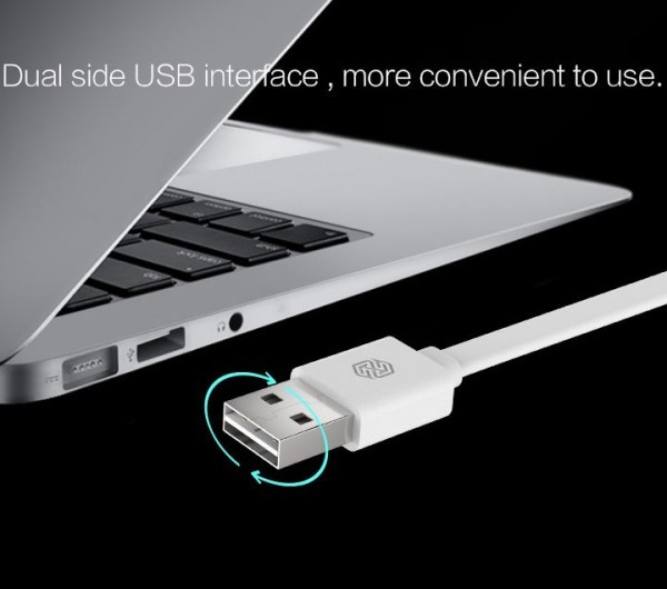 Изображение Белый Nillkin | Плоский кабель USB to Type-C (1,2 метра)