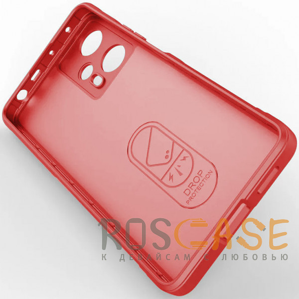 Изображение Красный Flex Silicone | Противоударный чехол для Xiaomi Redmi Note 12 Turbo / Poco F5 с защитой камеры и микрофиброй