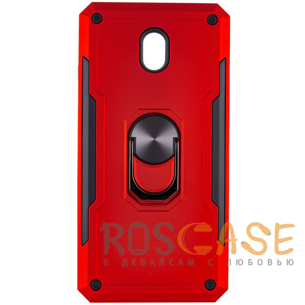 Фото Красный Противоударный чехол Serge Ring под магнитный держатель для Xiaomi Redmi 8A