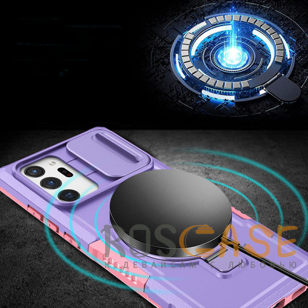 Фотография Фиолетовый CamShield MagSafe | Противоударный чехол для Samsung Galaxy Note 20 Ultra со шторкой для камеры