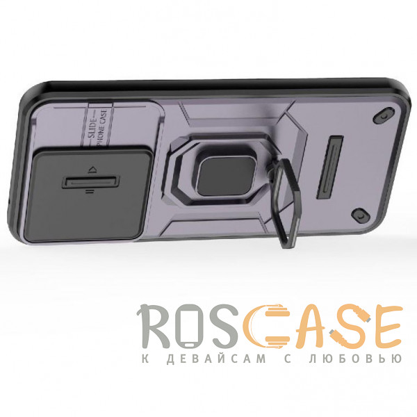 Фотография Фиолетовый Transformer Ring Holder | Противоударный чехол с кольцом и шторкой камеры для Xiaomi Mi 15T