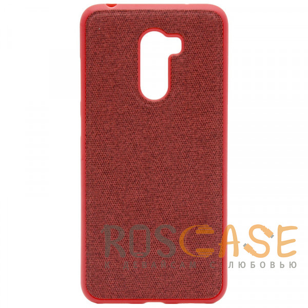 Фото Красный Fiber Logo | TPU чехол с текстильным покрытием для Xiaomi Pocophone F1