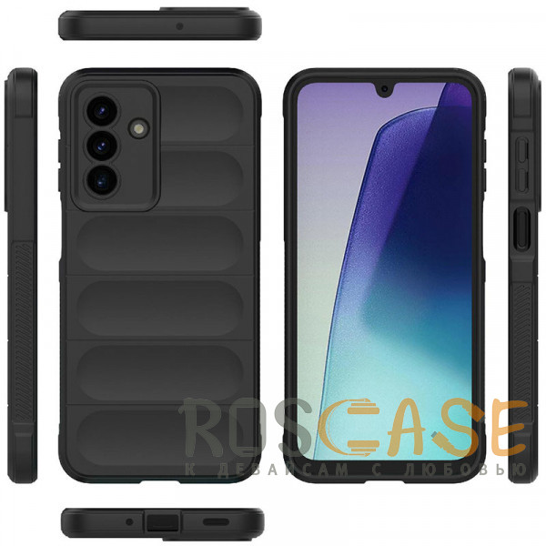 Фото Черный Flex Silicone | Противоударный чехол для Samsung Galaxy A17 с защитой камеры и микрофиброй