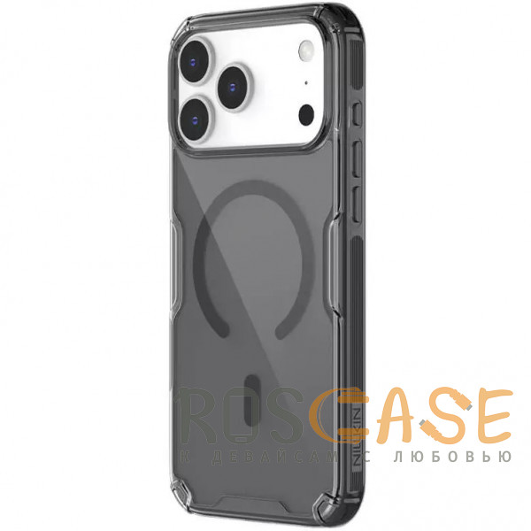 Фотография Черный Nillkin Nature PRO Magnetic | Прозрачный силиконовый чехол для магнитной зарядки для iPhone 17 Pro Max