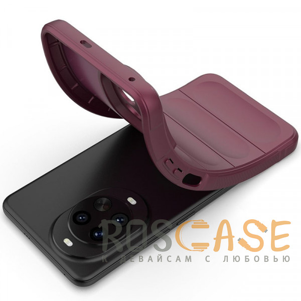 Фотография Бордовый Flex Silicone | Противоударaный чехол для Huawei Nova 14 Pro с защитой камеры и микрофиброй