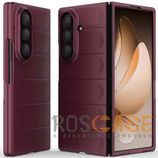 Фото Бордовый Flex Matte | Пластиковый чехол с Soft Touch покрытием для Samsung Galaxy Z Fold 7