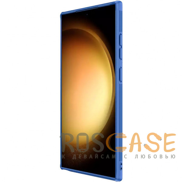 Изображение Синий Nillkin CamShield Pro | Чехол из пластика и TPU с защитой камеры для Samsung Galaxy S24 Ultra