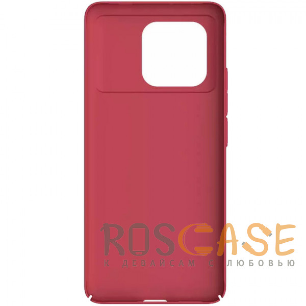 Фото Красный Nillkin Super Frosted Shield | Матовый пластиковый чехол для Xiaomi Poco X6 Pro 5G