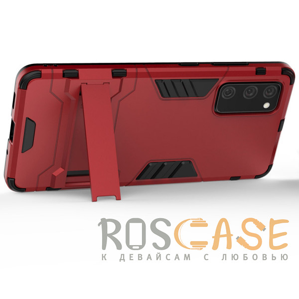 Изображение Красный Transformer | Противоударный чехол-подставка для Samsung Galaxy S20 FE с мощной защитой корпуса
