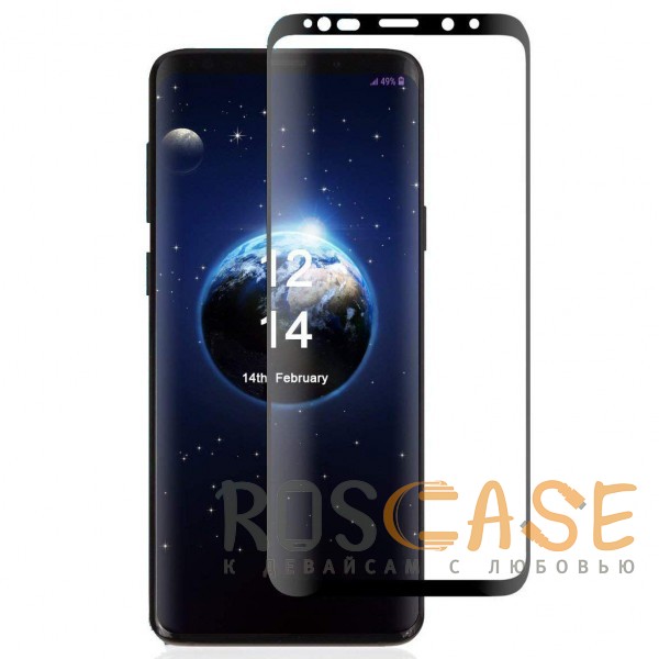 

5D защитное стекло для Samsung Galaxy S9+ с полной проклейкой на весь экран (Черное)