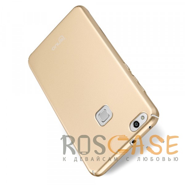 Фотография Золотой (soft-toch) LENUO slim | Тонкий чехол для Huawei P10 Lite с матовой поверхностью