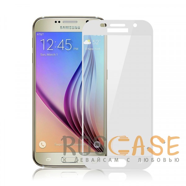 Фото Белое 5D защитное стекло для Samsung A520 Galaxy A5 (2017) на весь экран