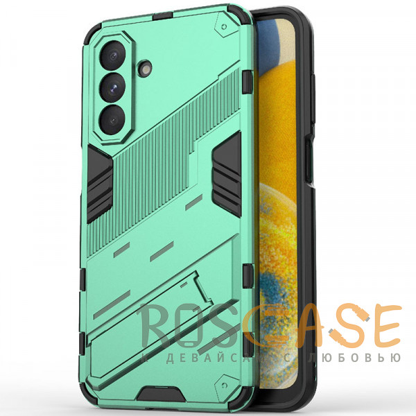 Фото Зеленый Megatron | Противоударный чехол-подставка для Samsung Galaxy A26 5G с защитой камеры