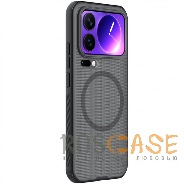 Фотография Серый Nillkin Super Frosted Shield Magnetic | Полупрозрачный чехол с поддержкой Magsafe для Xiaomi Mi 17 Pro Max