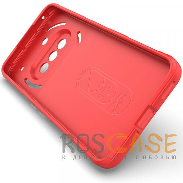 Изображение Красный Flex Silicone | Противоударный чехол для Nothing Phone 3a с защитой камеры и микрофиброй
