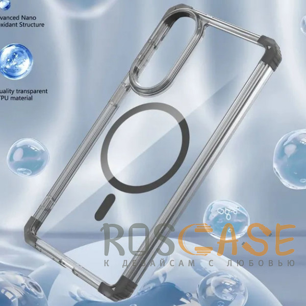 Фотография Черный Nature Magnetic | Прозрачный противоударный чехол с поддержкой MagSafe для Samsung Galaxy S25 Edge