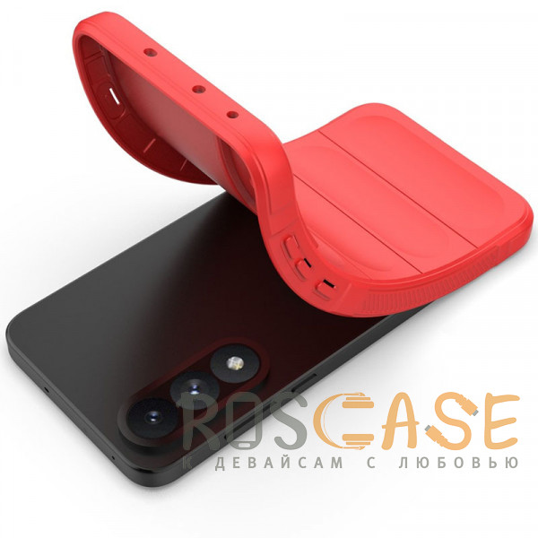 Фотография Красный Flex Silicone | Противоударный чехол для OnePlus Nord 5 5G / Ace 5 Ultra с защитой камеры и микрофиброй