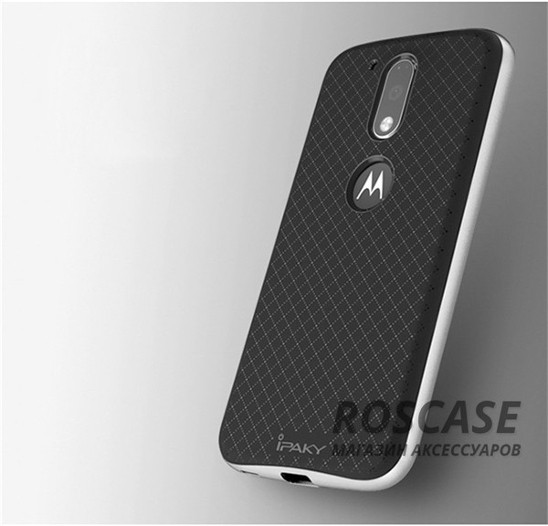 Фотография Черный / Серебряный iPaky Hybrid | Противоударный чехол для Motorola Moto G4 / G4 Plus
