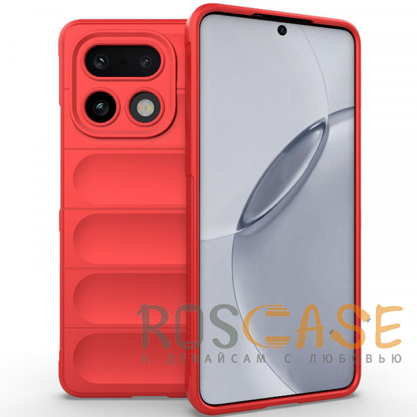 Фото Красный Flex Silicone | Противоударный чехол для Realme 16 Pro Plus с защитой камеры и микрофиброй